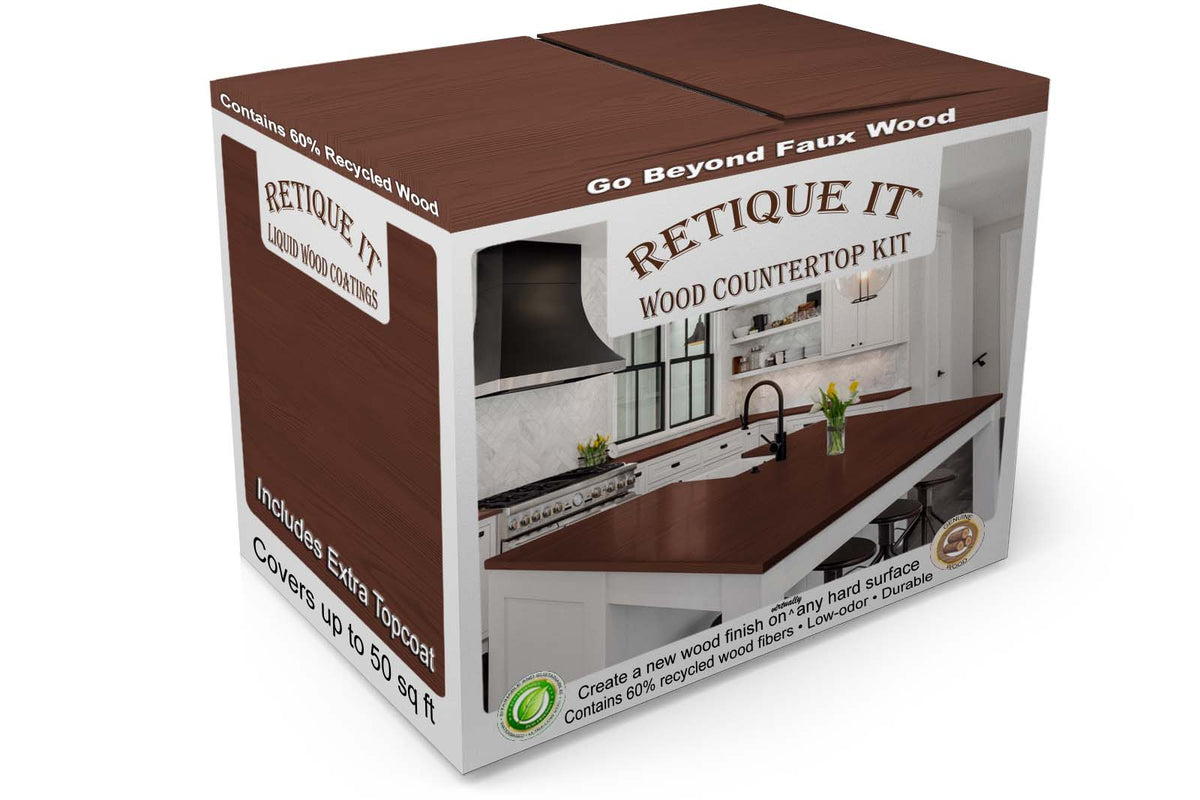 Countertop Kit - Kitchen Island - Red Mahogany - Retique It®