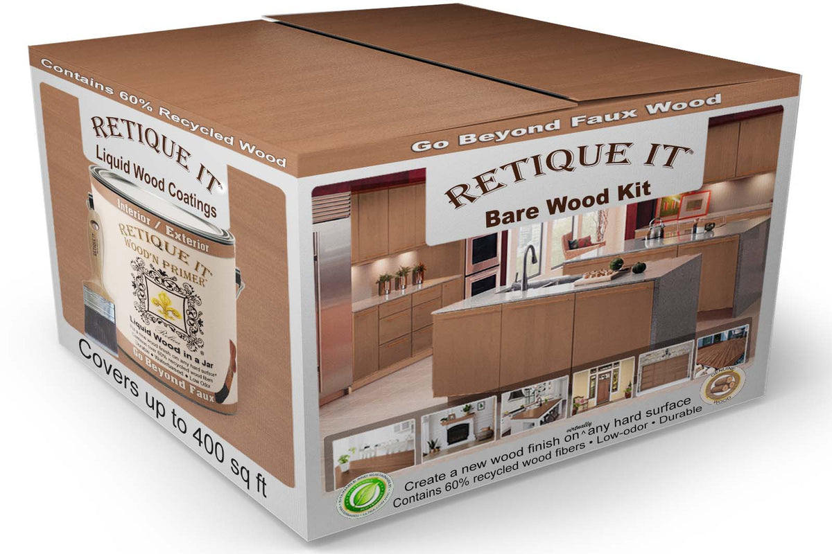 Bare Wood Kit (4x Lg) - Dark Wood - Exterior Top Coat