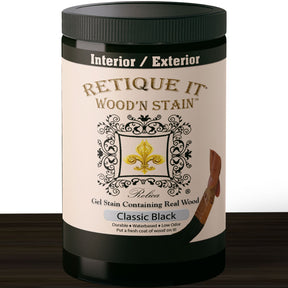 Wood'n Stain Classic Black Wood Stain application