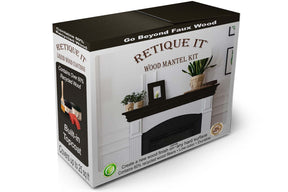 Fireplace Mantel Wood'n Finish Kit - Classic Black