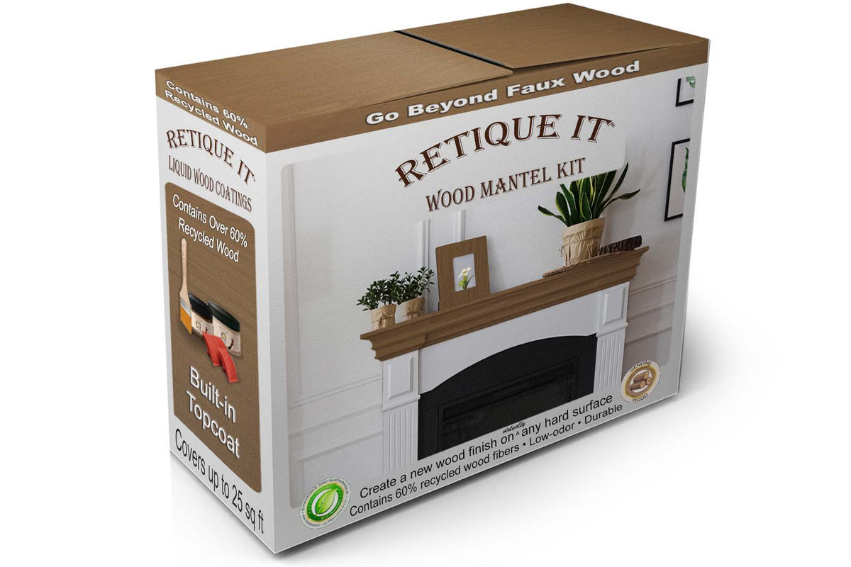 Fireplace Mantel Wood'n Finish Kit - Dark Oak