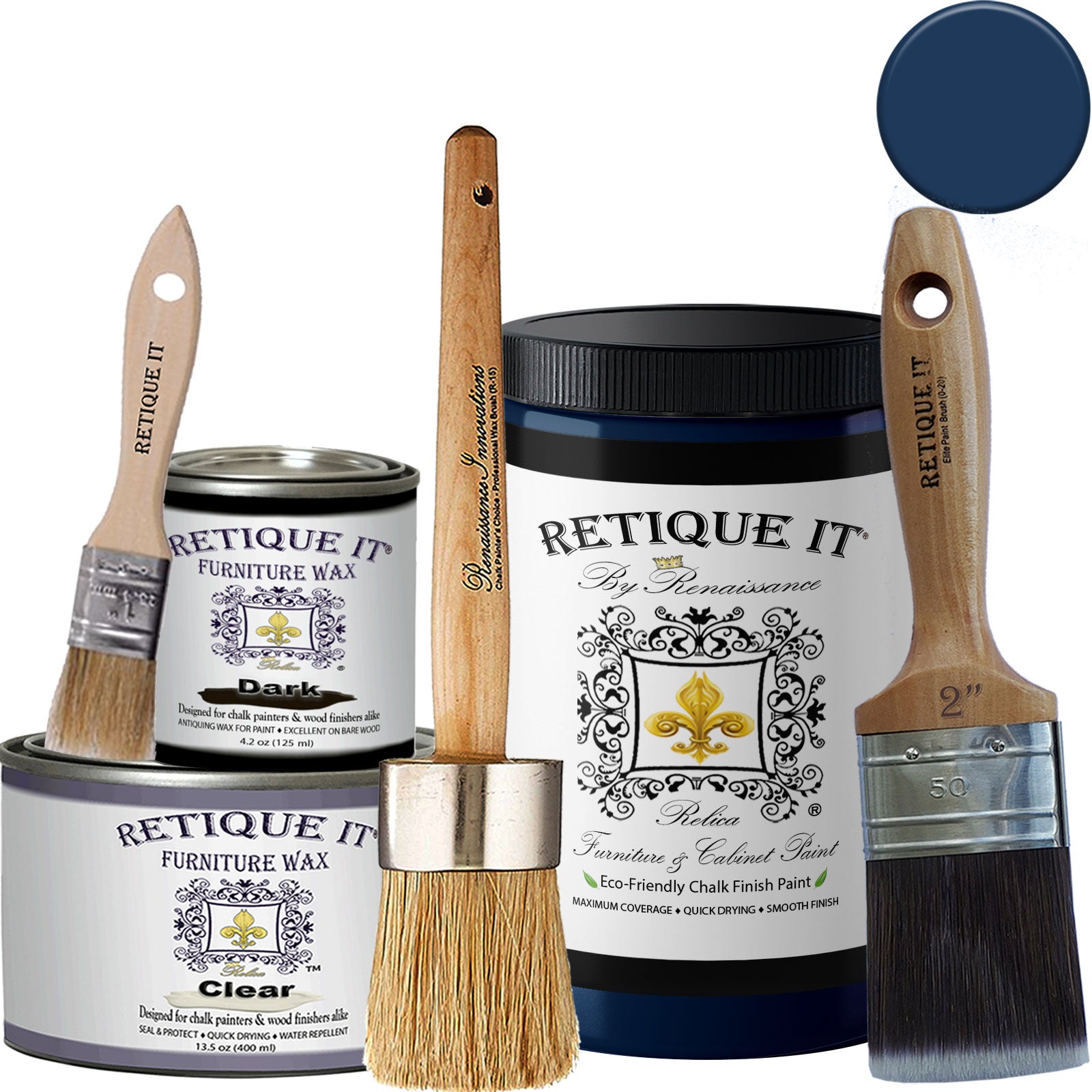 Renaissance Furniture Paint - Black Indigo - Retique It®